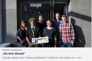 Weser Kurier Startup Weekend 2017